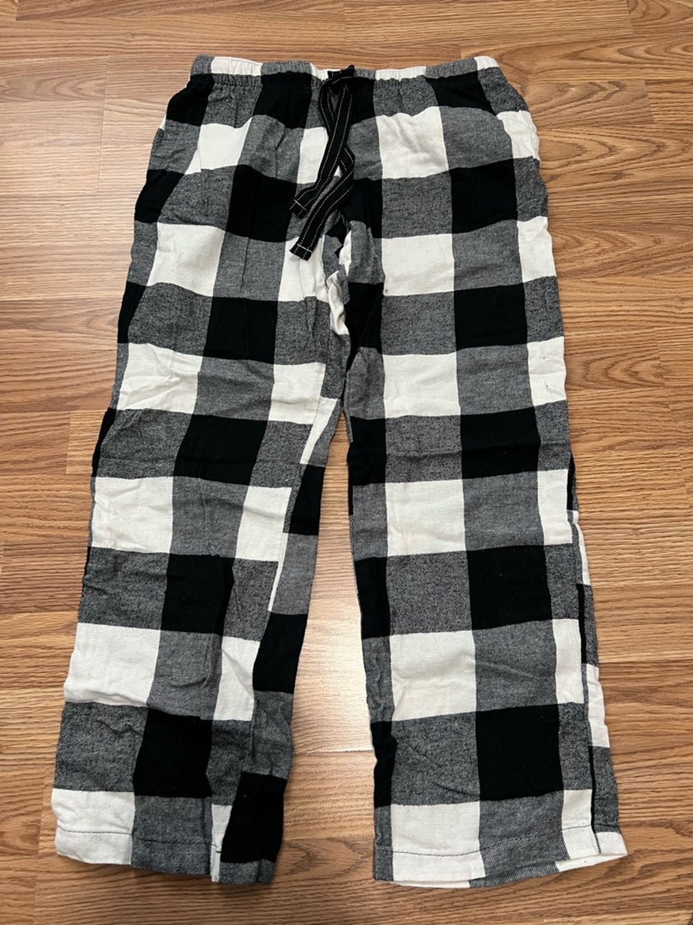 Black & White Plaid Lounge Pants